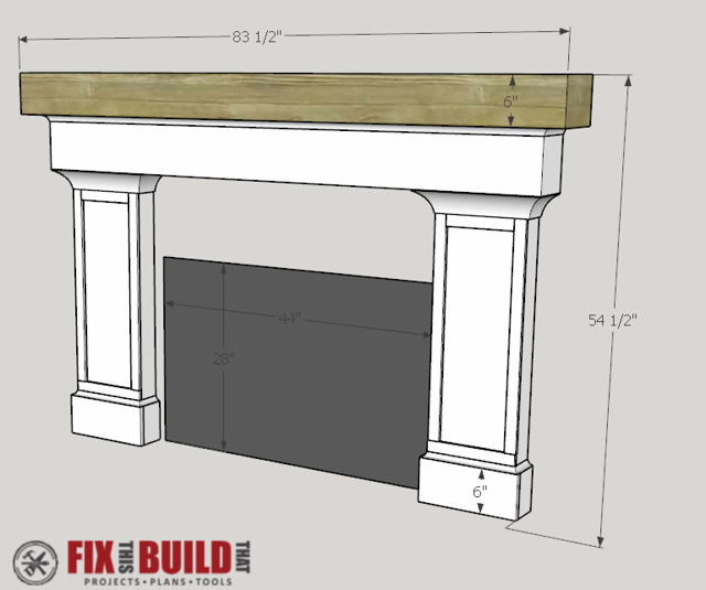 How to Build a Fireplace Surround and Mantel ...