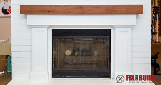 How to make a fireplace surround and mantel. Get easy tips for a DIY fireplace surround and learn how to build a fireplace mantel on a budget.