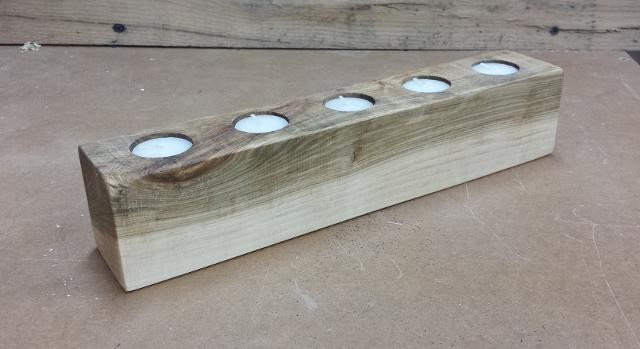 Tealight Feature post rustic candle holder