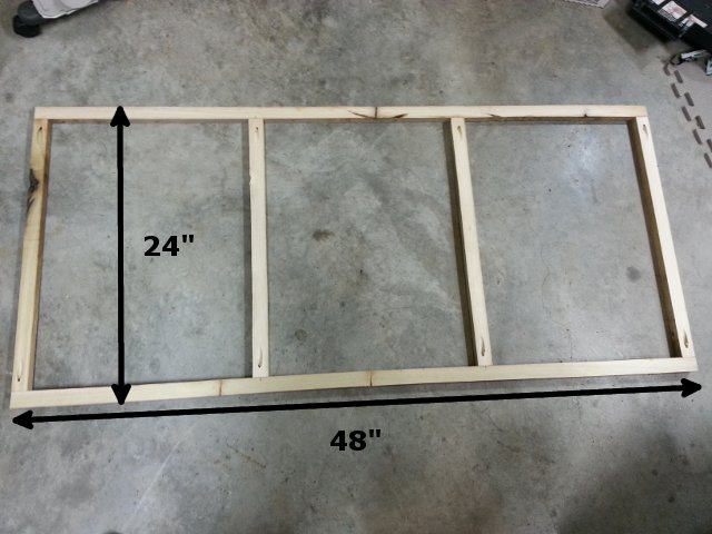 Assembled frame