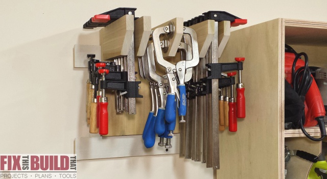 Wall Clamp Storage Rack