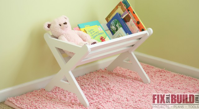 DIY Kids Bookshelf Caddy Plans