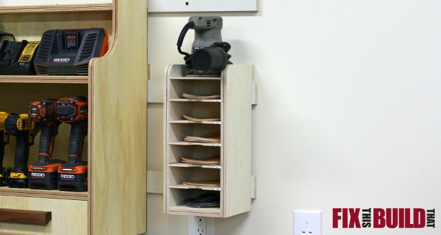 How To Make a DIY Sandpaper Storage Organizer