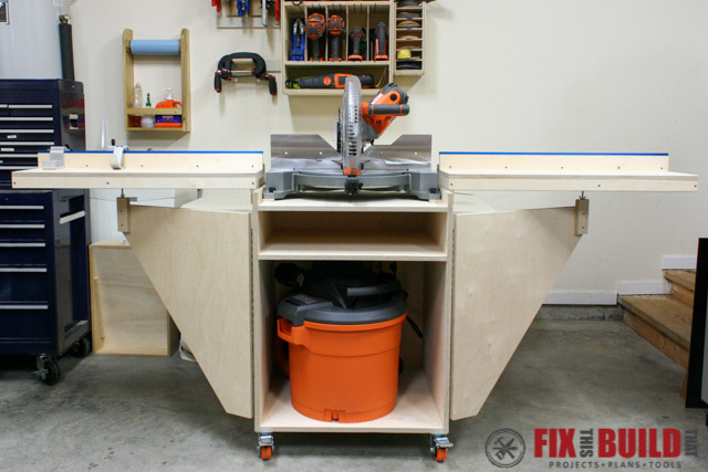 miter saw workbench shelves ideas