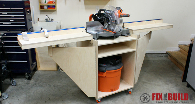 How to Build a Mobile Miter Saw Station : Part 1 ...