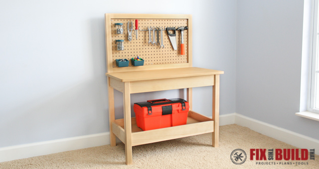 toddler workbench and tools