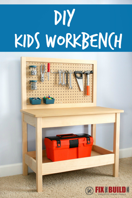 DIY Kids Workbench Plans