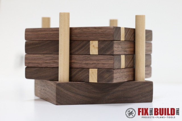 DIY Wooden Drink Coasters FixThisBuildThat