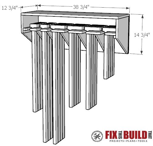 Space Saving Parallel Clamp Rack Plans | FixThisBuildThat