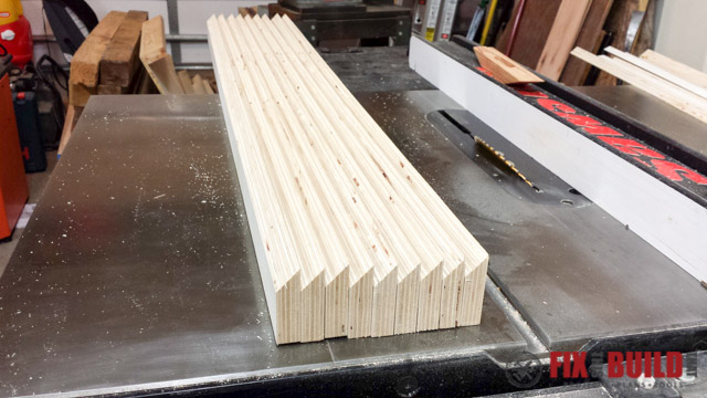french cleat angle cut on table saw