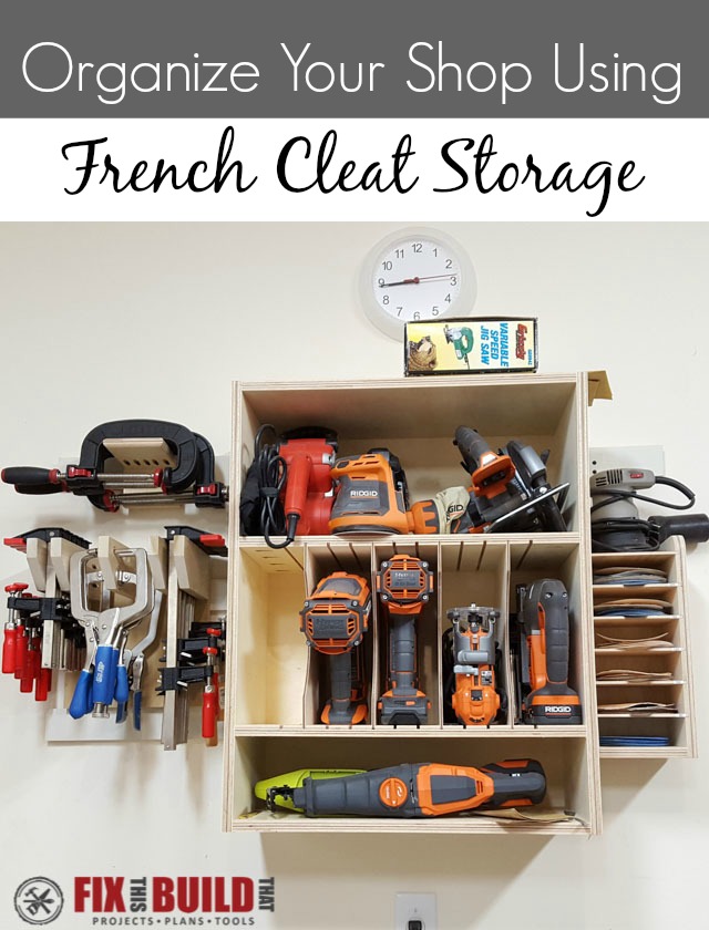 Tool Organizer - porta attrezzi fai da te - french cleat diy 