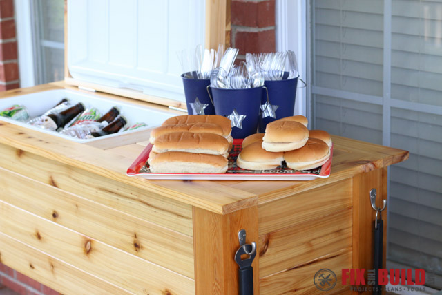 How to Build a DIY Patio Cooler Cart | FixThisBuildThat