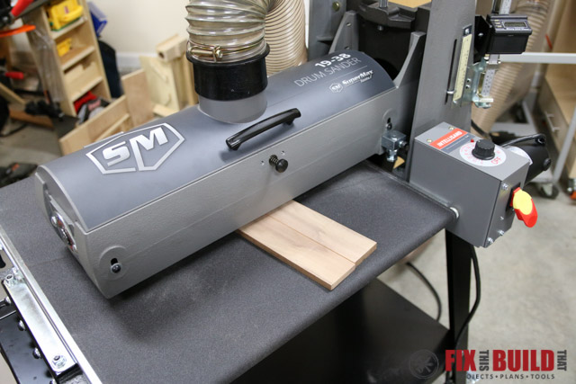 Using a Drum Sander to smooth resawed wood