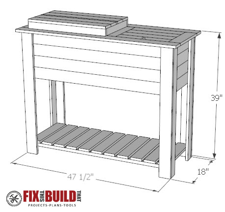 How To Build A Diy Patio Cooler Cart Fixthisbuildthat