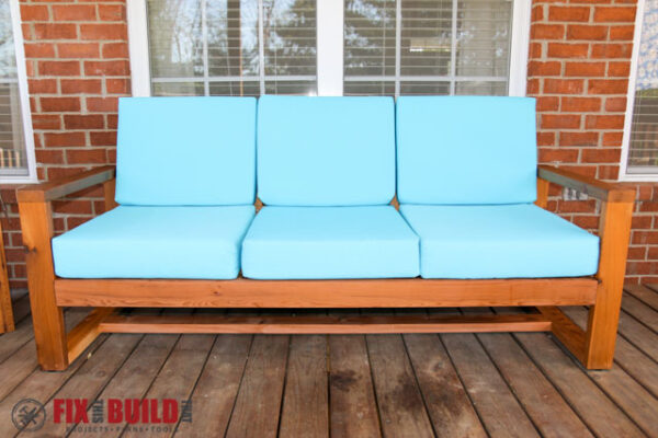 How To Build A DIY Modern Outdoor Sofa FixThisBuildThat   DIY Modern Outdoor Sofa 103 600x400 