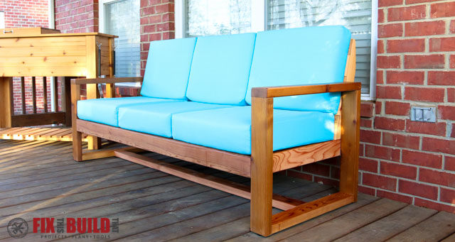 How To Build A Diy Modern Outdoor Sofa Fixthisbuildthat