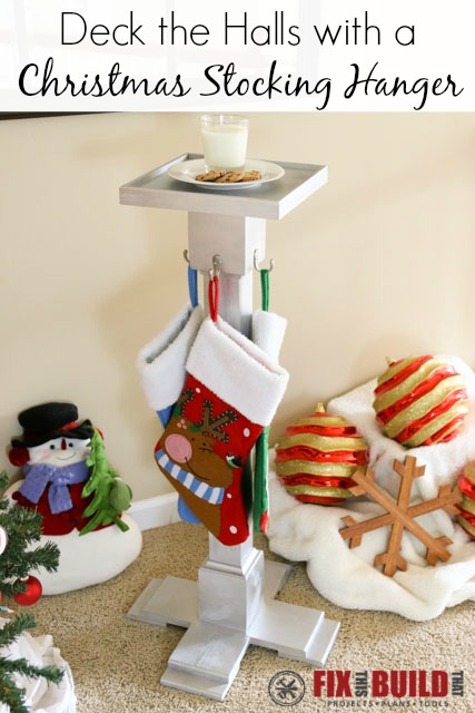 Build a DIY Christmas Stocking Hanger