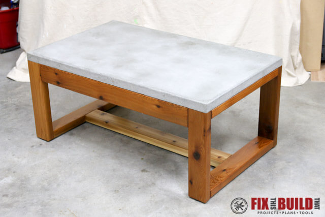 DIY Concrete Top Outdoor Coffee Table | FixThisBuildThat