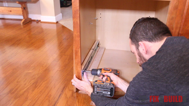 How to Install a Cabinet Mounted Trash Bin DIY! 