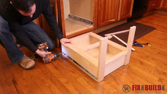 Diy Pull Out Trash Can Fixthisbuildthat