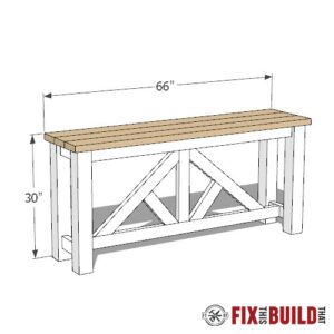 DIY Sofa Table | How to Build with Plans | FixThisBuildThat