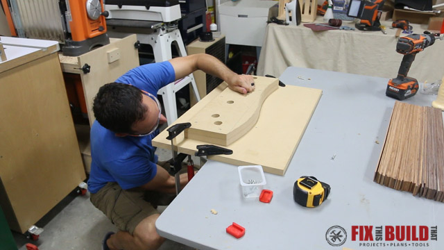 DIY Curved Cutting Board Bent Lamination-11