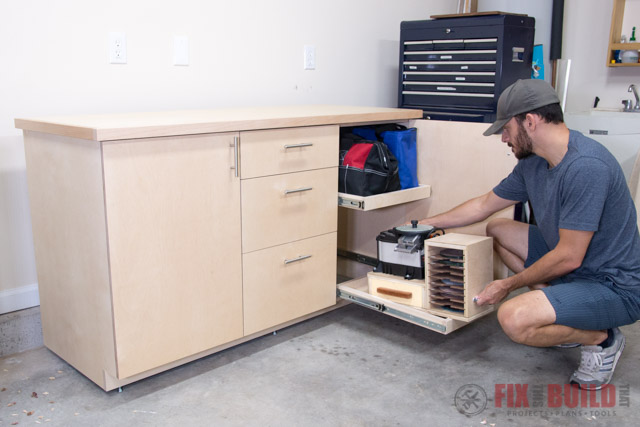 Making Notched Drawers for the Vanity Cabinet - Woodworking 