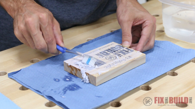 wood prints using water based polyurethane