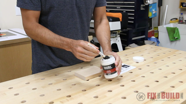 wood printing with gel medium