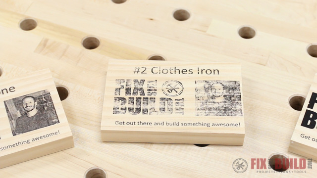 wood printing with a clothes iron