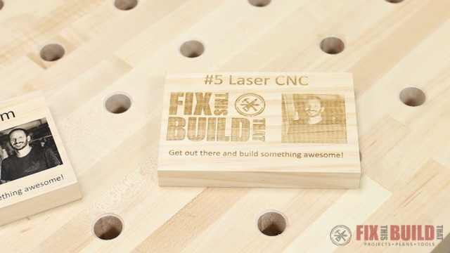 wood printing with a CNC laser