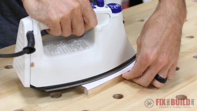 image transfer to wood with a clothes iron