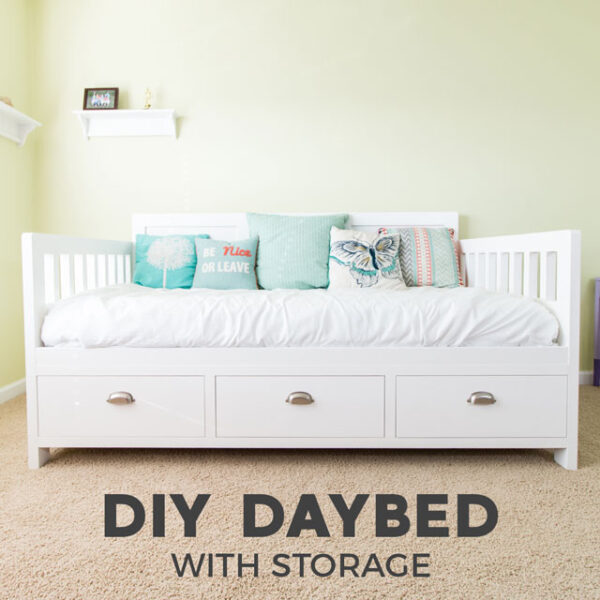 DIY Daybed with Storage Drawers (Twin Size Bed) FixThisBuildThat
