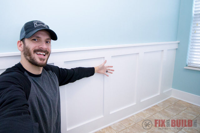 How to Install Wainscoting DIY Board and Batten-103