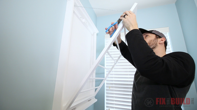 DIY Fold Down Drying Rack - Pine and Poplar