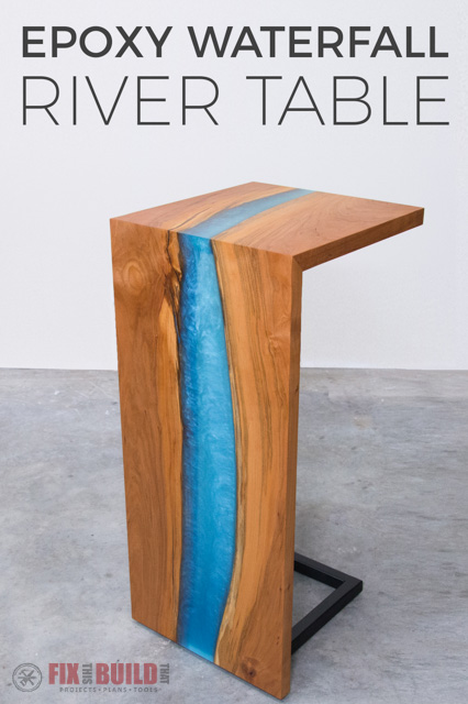 Diy River Table With Waterfall, Making A Live Edge River Table