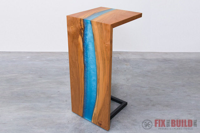 Diy River Table With Waterfall, How To Build A Live Edge River Table
