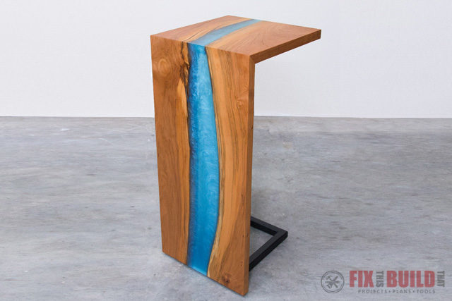 Diy Epoxy River Table With Waterfall Fixthisbuildthat