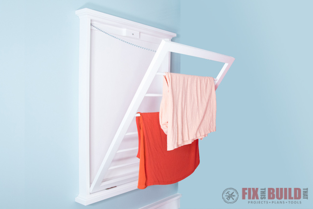 Folding Laundry Drying Rack Wall-mount Foldable Clothes Dryer