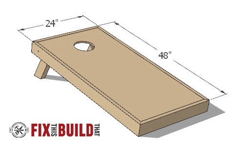 How To Make DIY Cornhole Boards FREE Plans FixThisBuildThat