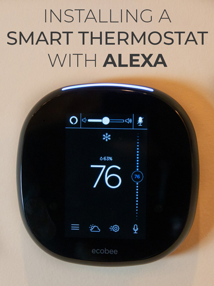 Ecobee4 Smart Thermostat Install with Alexa