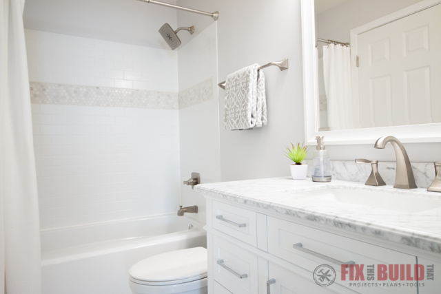 DIY Small Bathroom  Remodel  FixThisBuildThat