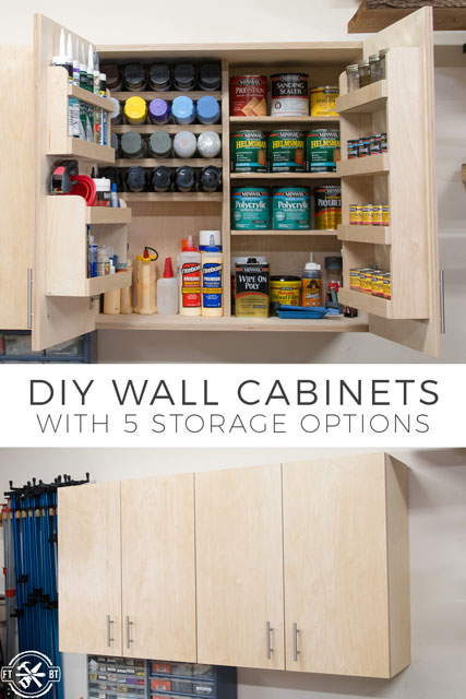 Diy Wall Cabinets With 5 Storage, How To Build A Wall Cabinet With Doors