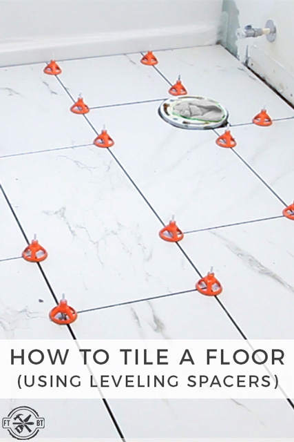 How to Tile a Bathroom Floor Using Leveling Spacers