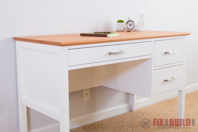 DIY Writing Desk--{BUILDING PLANS & VIDEO TUTORIAL!}