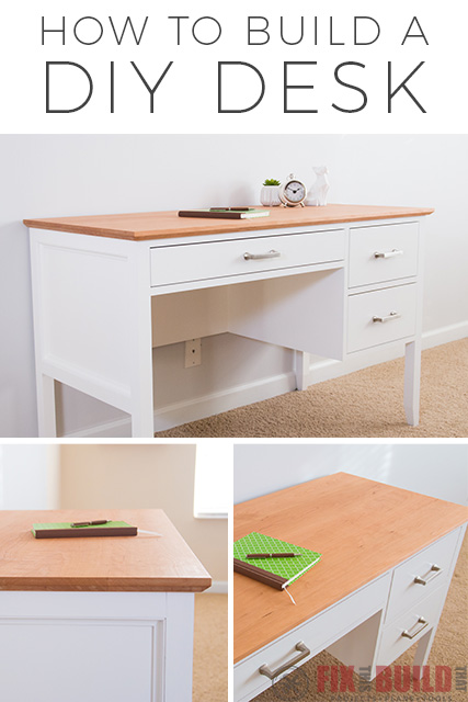 How to Build a Desk with Drawers including DIY Desk Plans