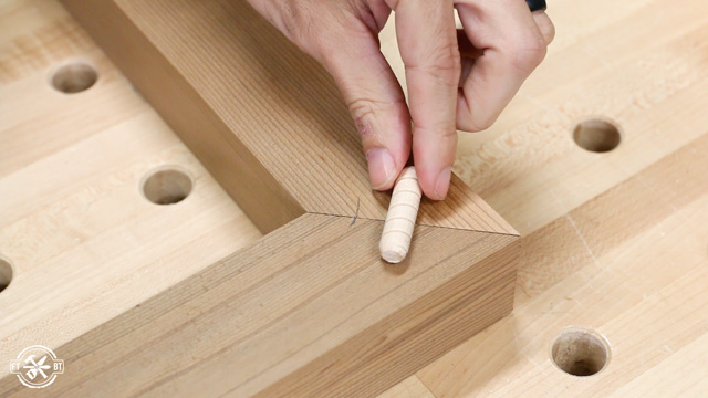 using dowels in joint