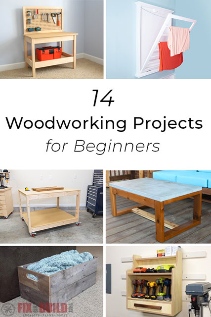 14 Easy Beginner Woodworking Projects with FREE Plans