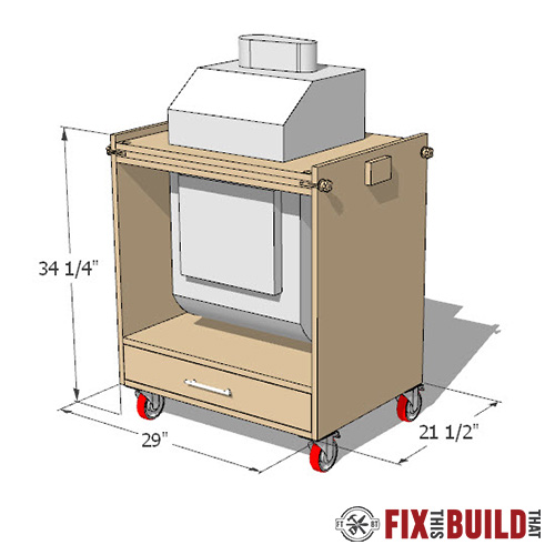 flip top tool stand plans