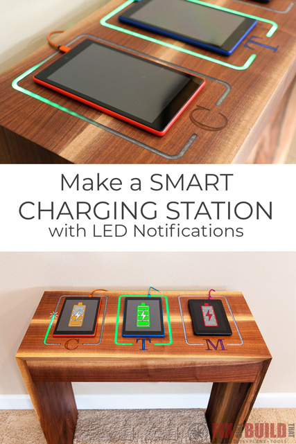 Diy Charging Station With Led Notifications Fixthisbuildthat - Diy Wireless Charging Stand